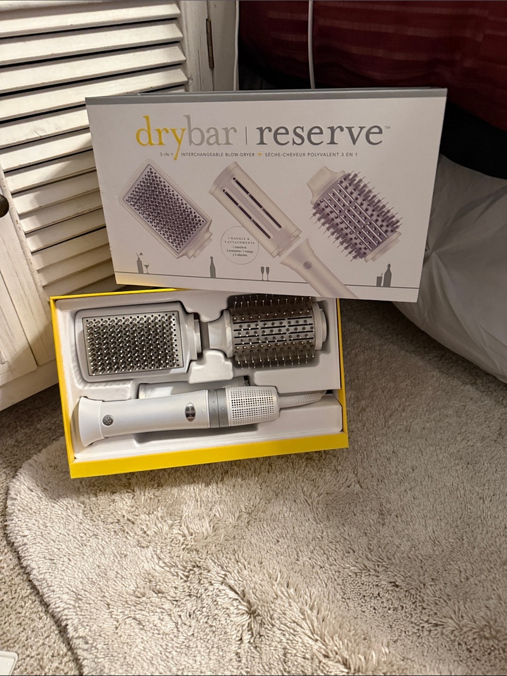 Drybar Reserve 3-in-1 Interchangeable Styling Set - White with Yellow Accents